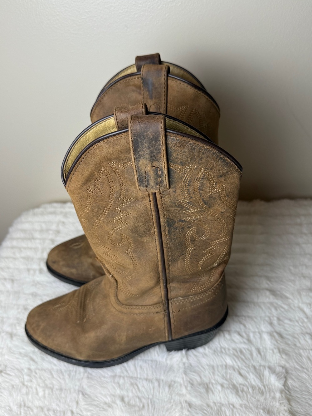 Smoky Mountain Boots Leather Western Cowboy Boot - Tan